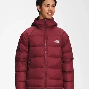 New The North Face Down Puffer Men's Winter Jacket, Cordovan XL.
